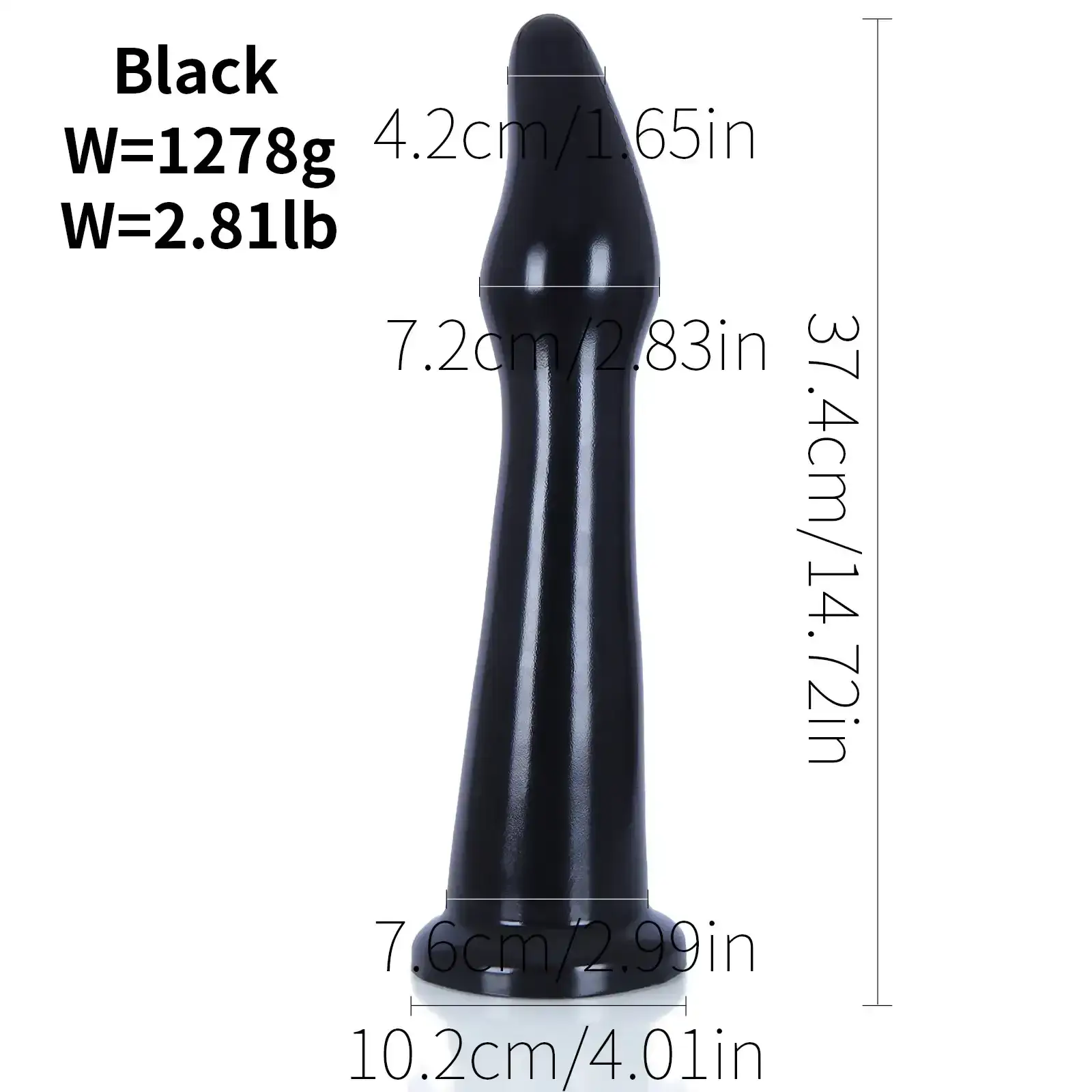 isensualflow es plug anal grande de pvc color carne