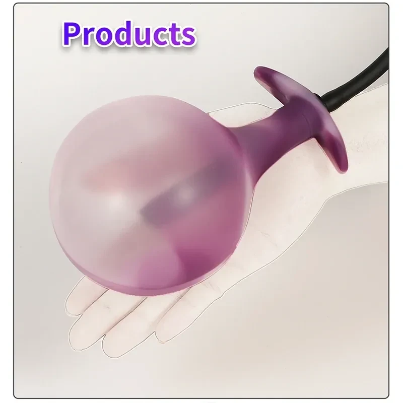 isensualflow es plug anal inflable silicona medica purpura