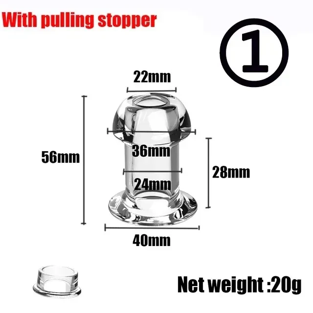 isensualflow es plug anal transparente con stopper