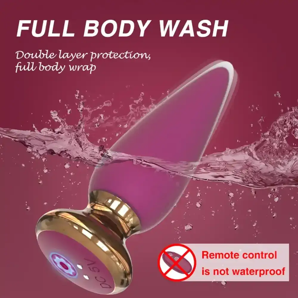 isensualflow es plug anal vibrante rojo con mando