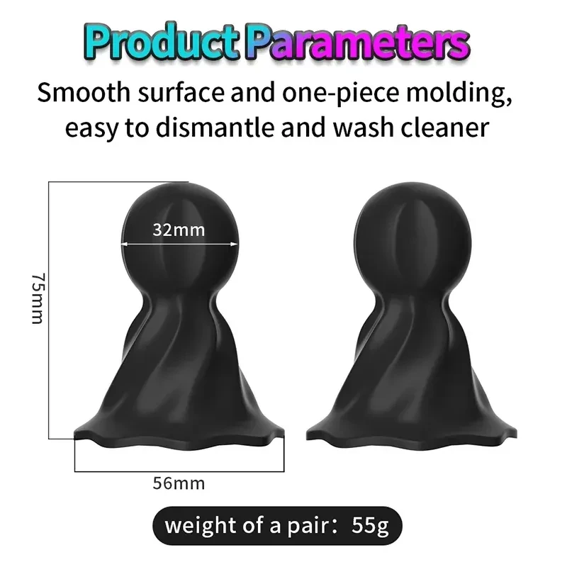 isensualflow es succionador pezones silicona negra suave