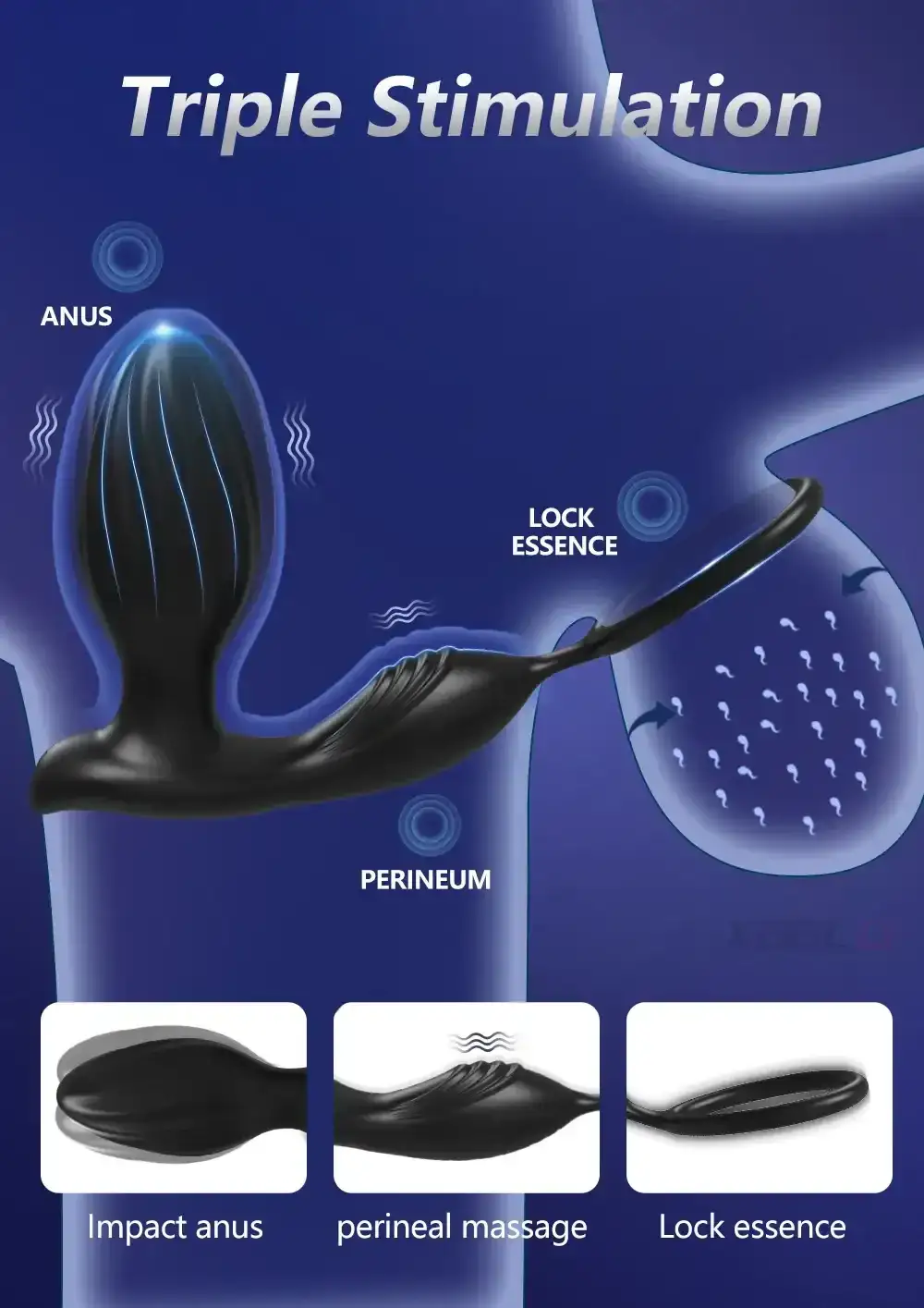 isensualflow es vibrador anal de silicona medica curvado