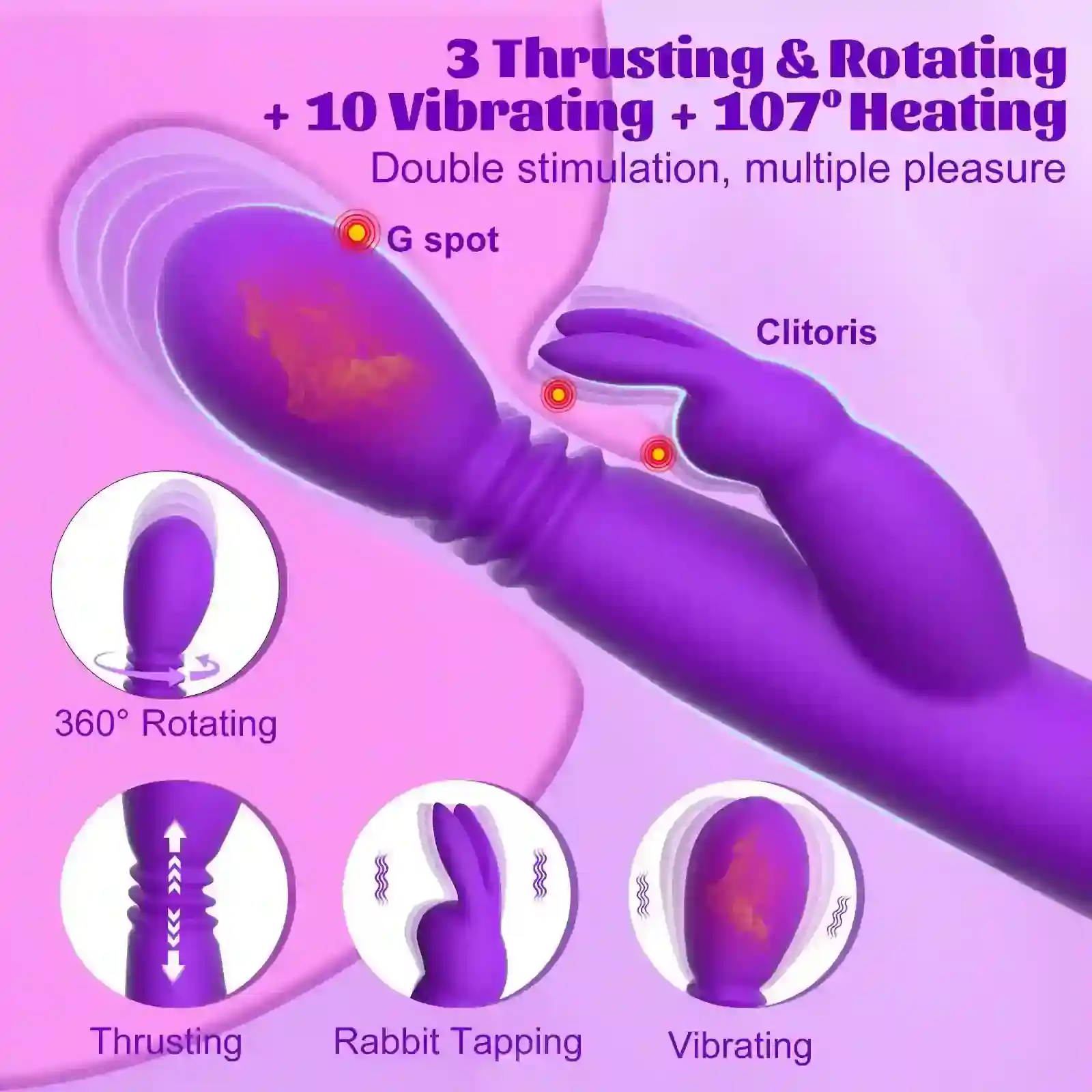 isensualflow es vibrador conejo silicona con calor