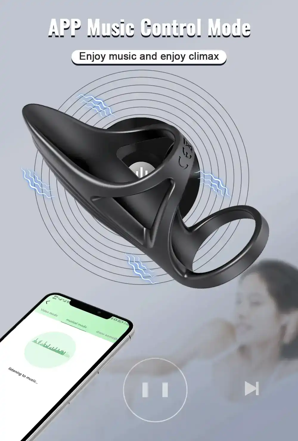 isensualflow es vibrador peneano con app para parejas