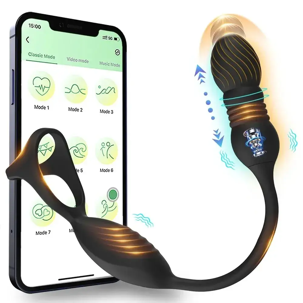 isensualflow es vibrador prostático telescópico 9 frecuencias