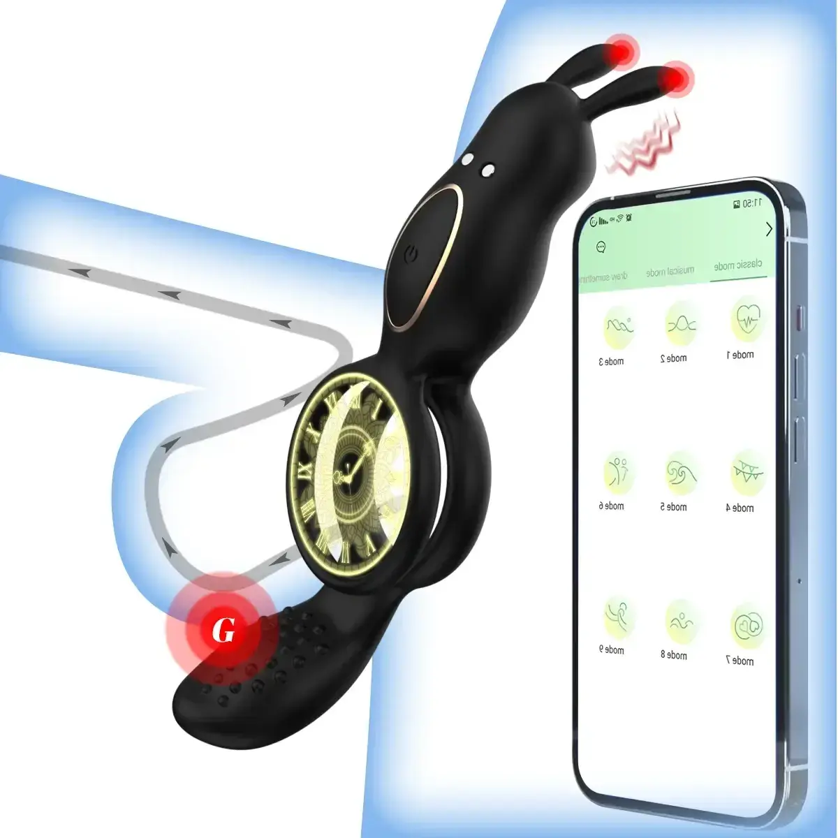 isensualflow es vibrador rabbit silicona doble estimulacion