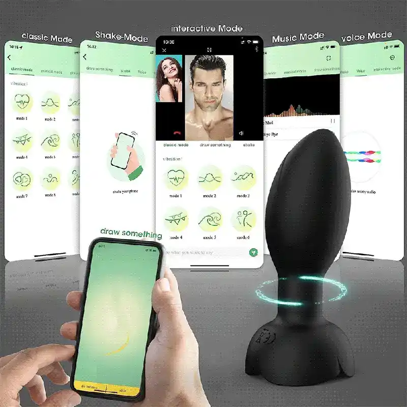 isensualflow es vibrador rosa silicona con plug anal