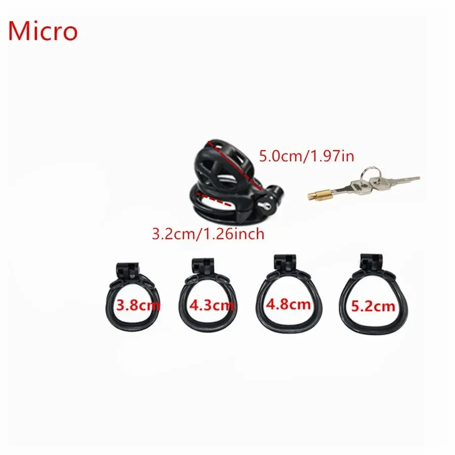 jaula castidad ergonomica de resina