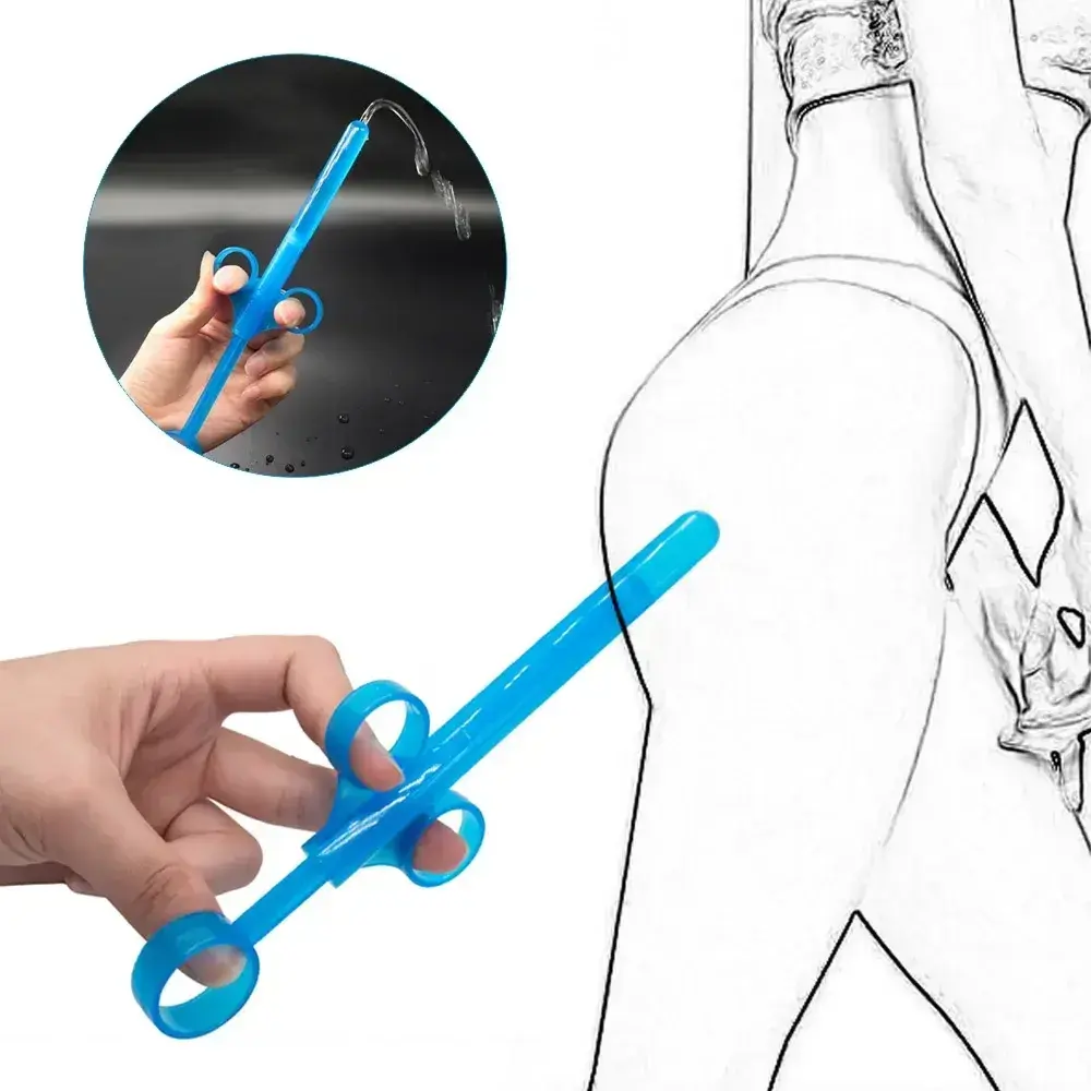 jeringa de plastico para lubricante de silicona