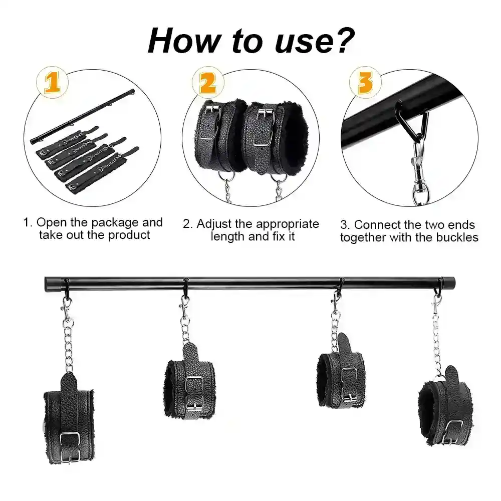 juego bdsm cuero pu felpa principiantes pareja