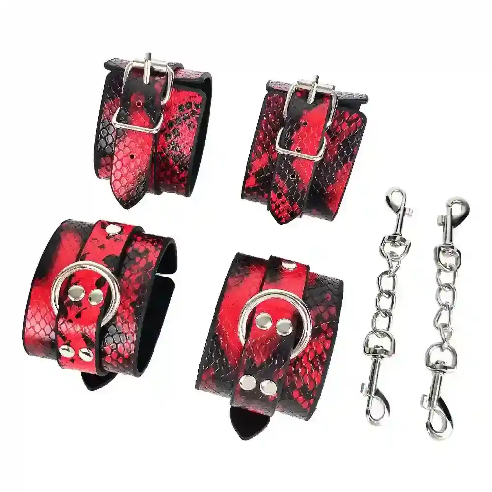 juego de sujecion cuero acolchado