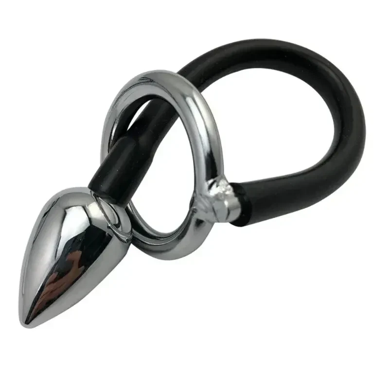 juguete anal acero ergonomico anillo