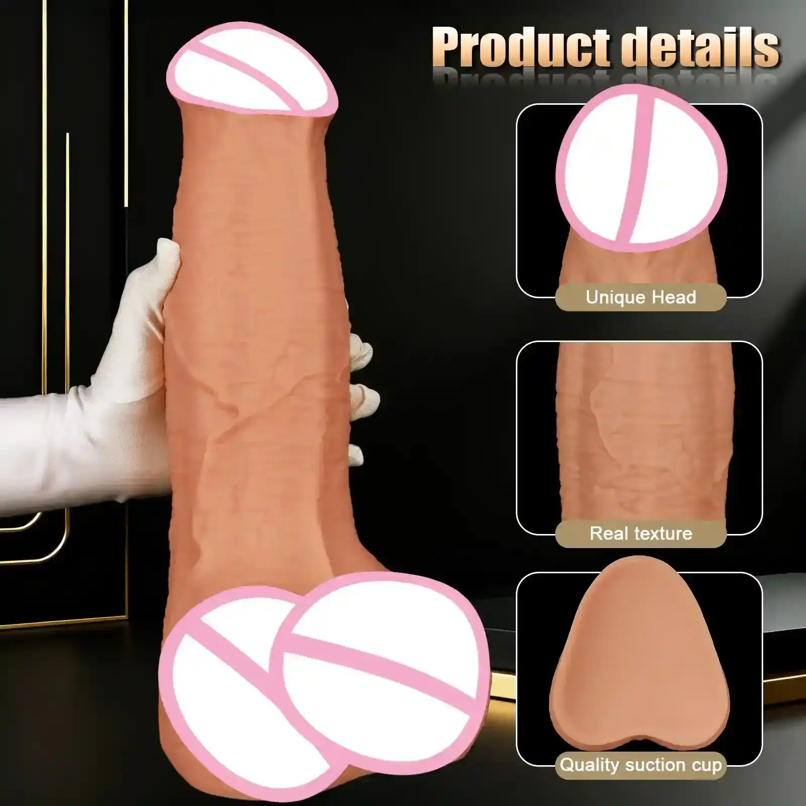 juguete anal caballo con textura realista