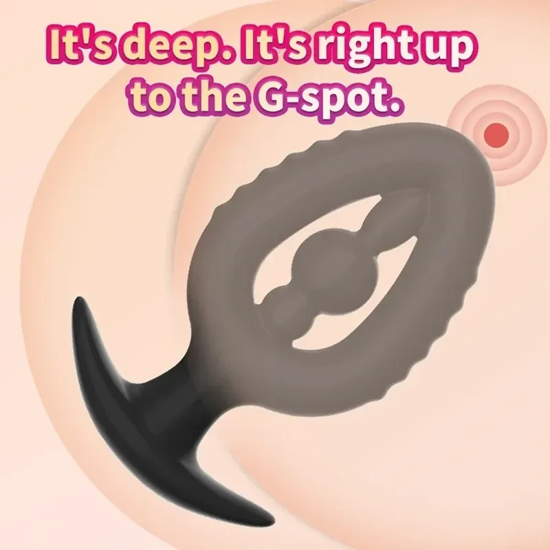 juguete anal con cuentas silicona