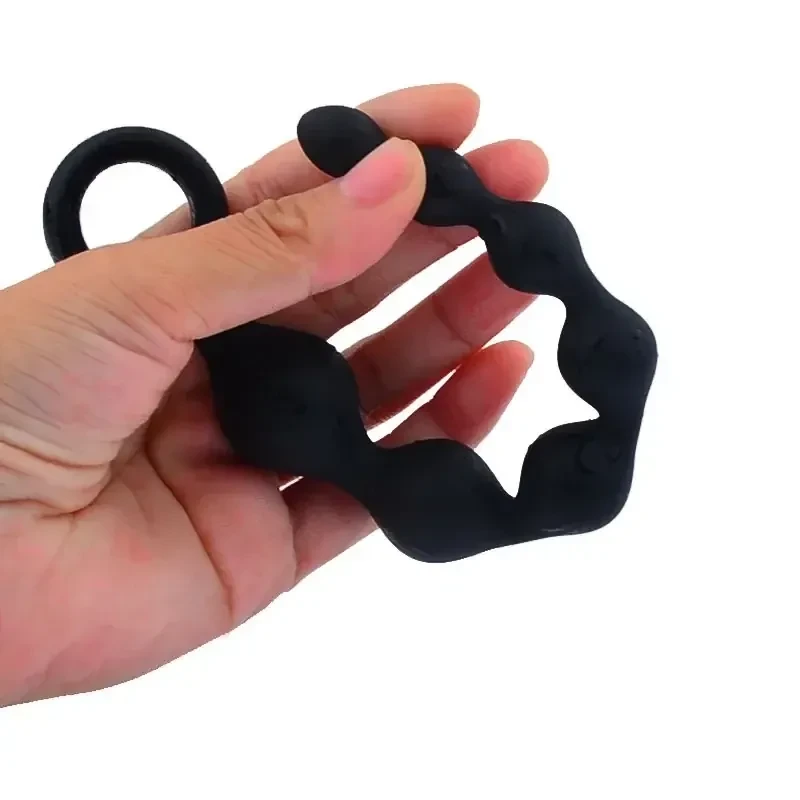juguete anal con perlas de estimulacion