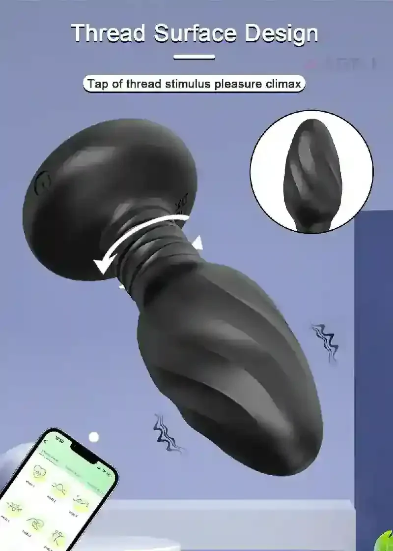 juguete anal con rotacion 360 grados