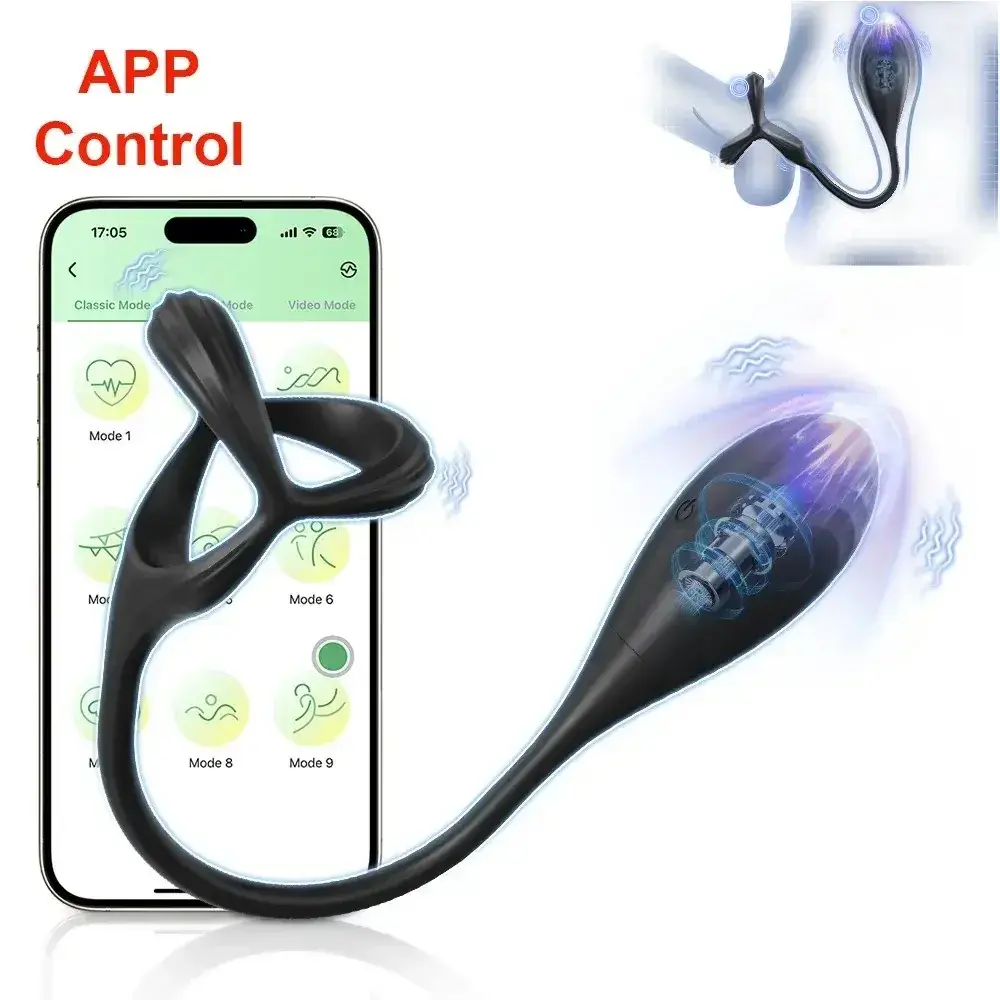 juguete anal con vibración prostática