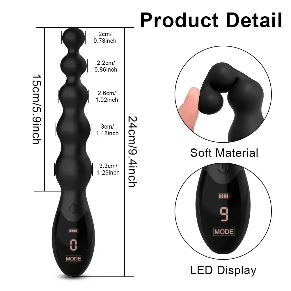 juguete anal de silicona medica impermeable