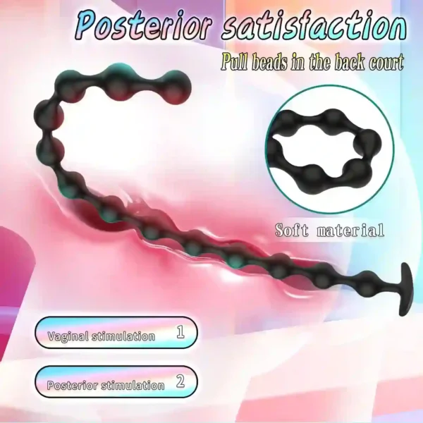 juguete anal de silicona para placer