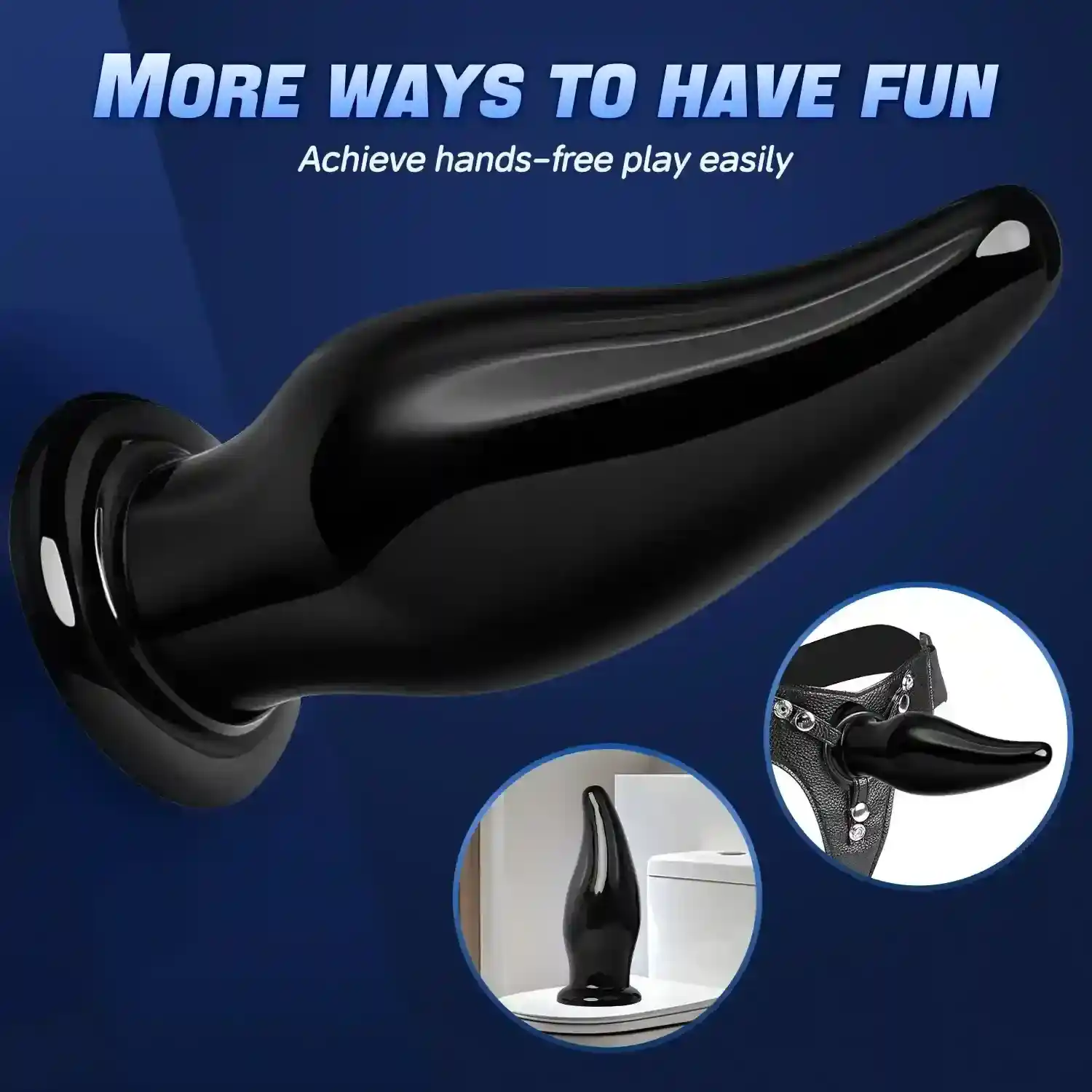 juguete anal extra largo de silicona
