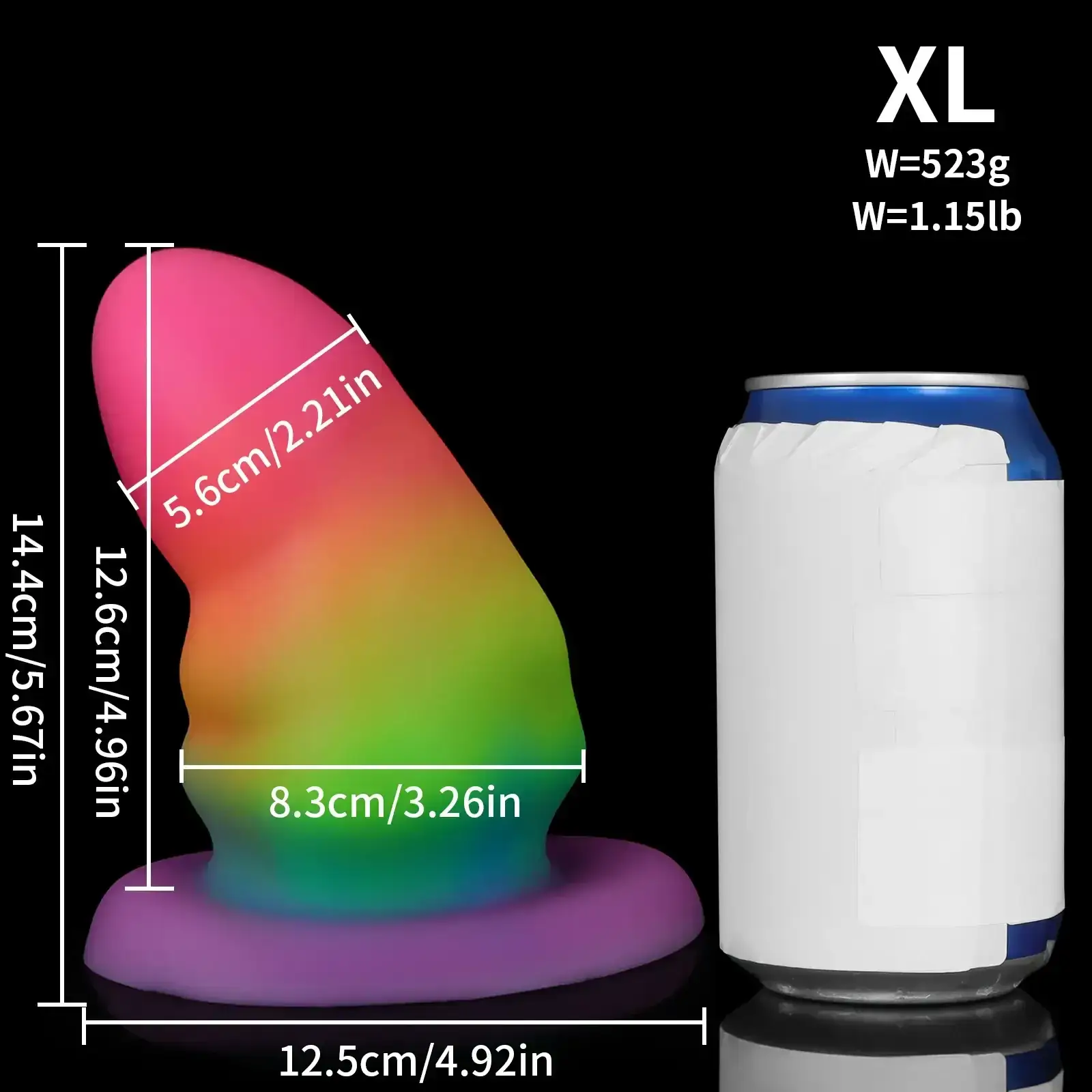 juguete anal grande de silicona 1