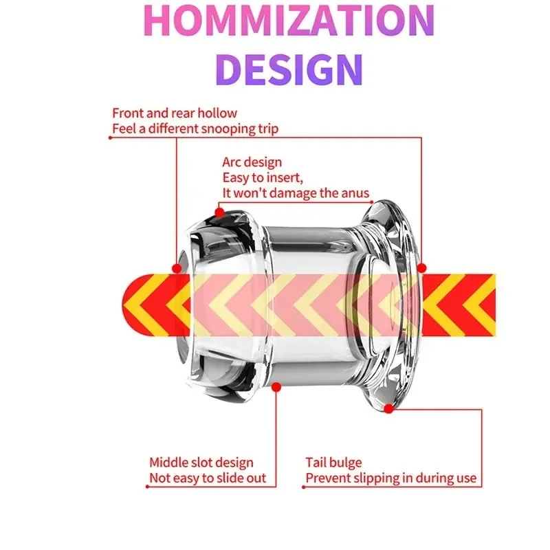 juguete anal hueco para estimulación