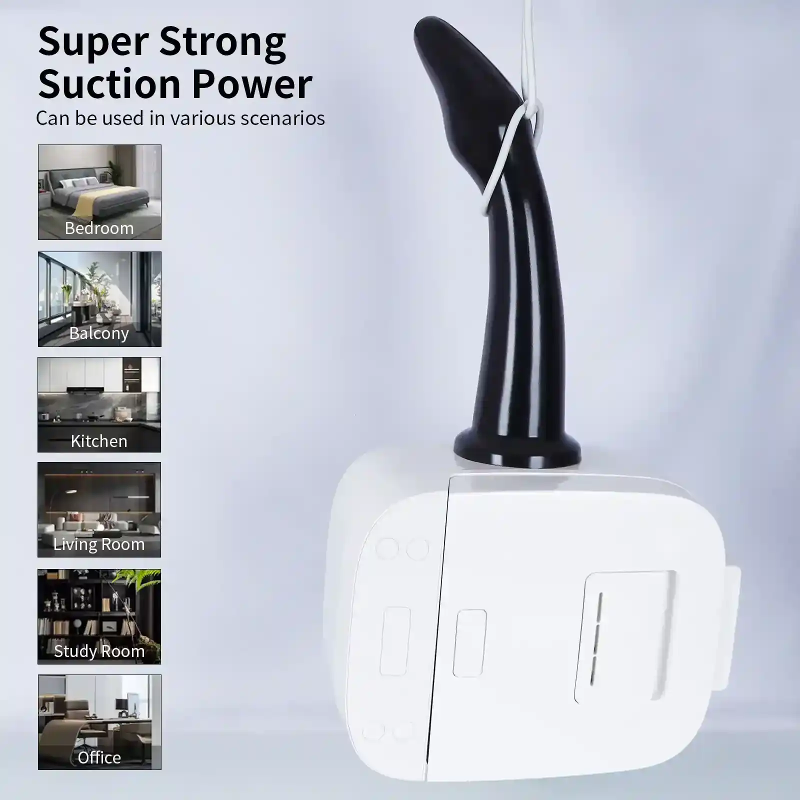 juguete anal largo de pvc con ventosa