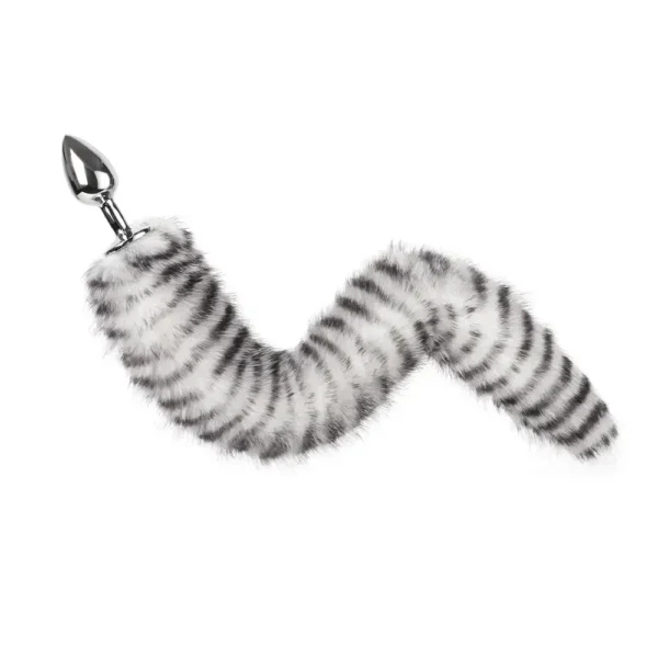 juguete anal metal y felpa suave