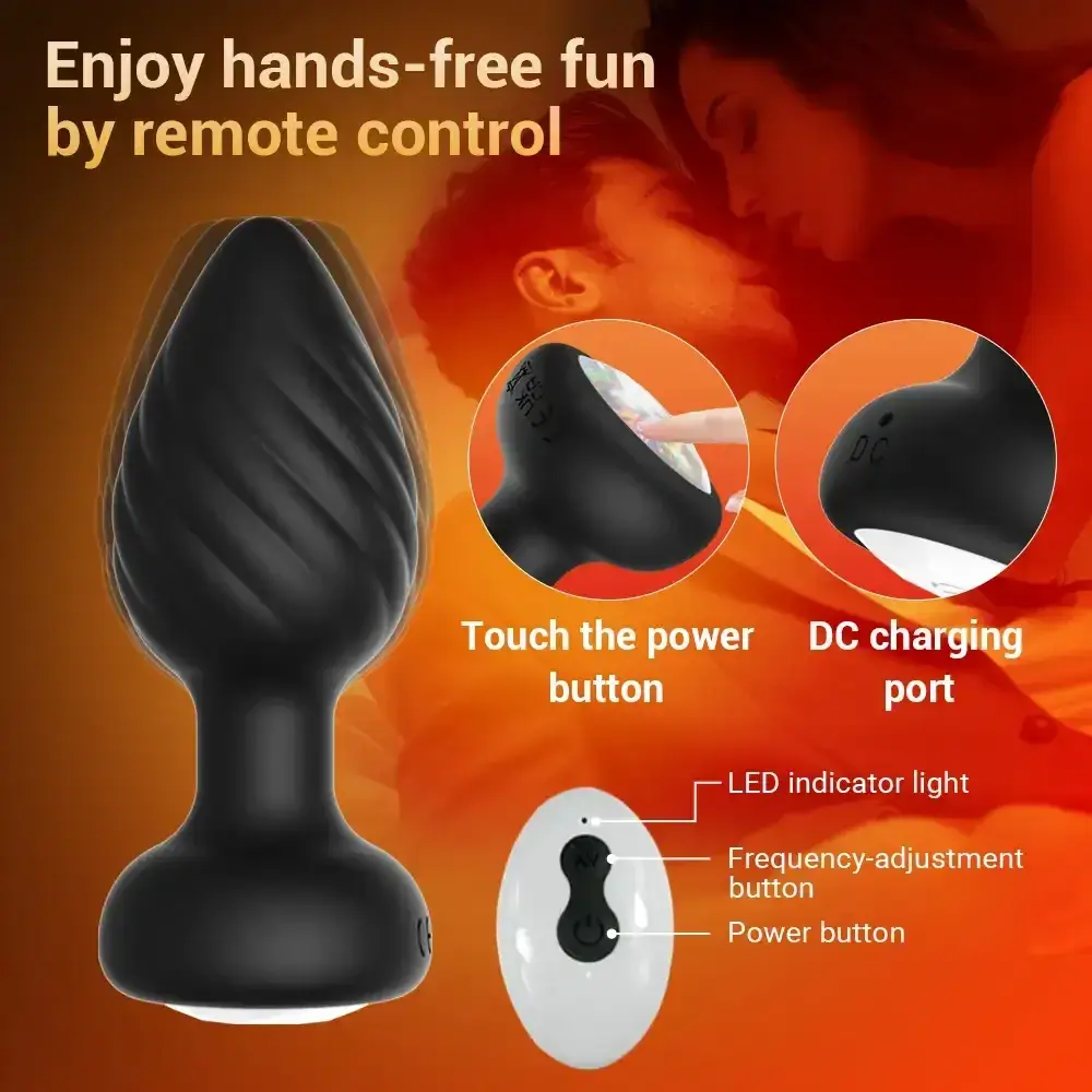 juguete anal punta conica base ancha
