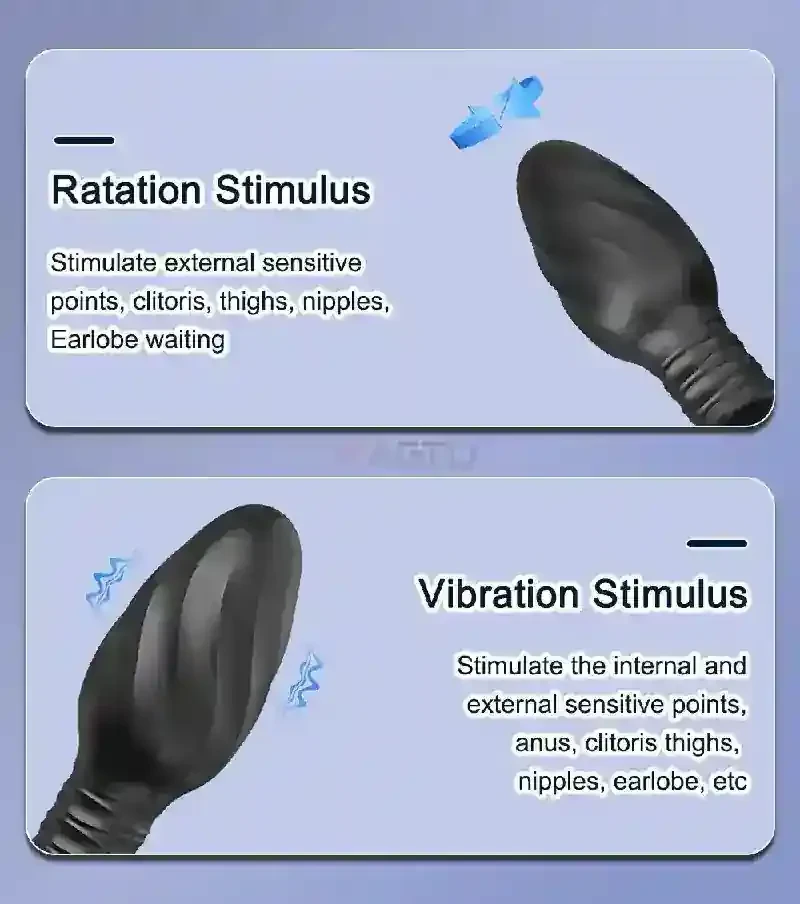 juguete anal rotatorio con vibracion