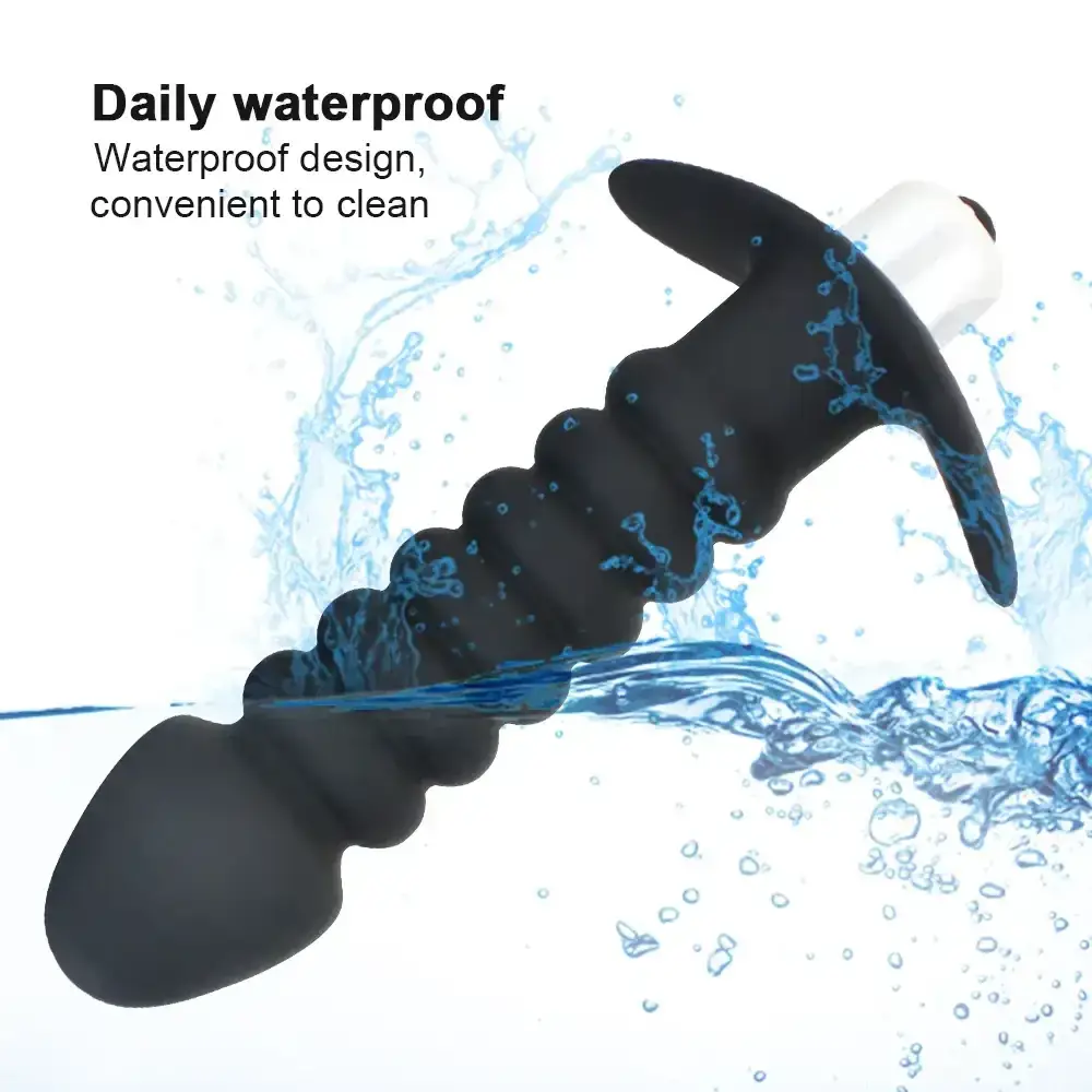 juguete anal silicona con estrias sutiles