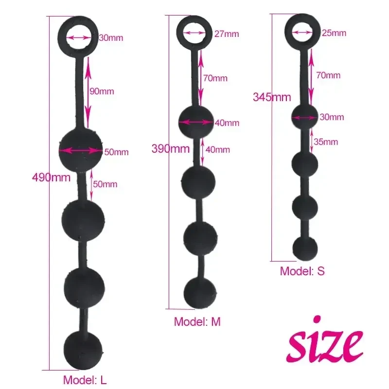 juguete anal silicona impermeable liso