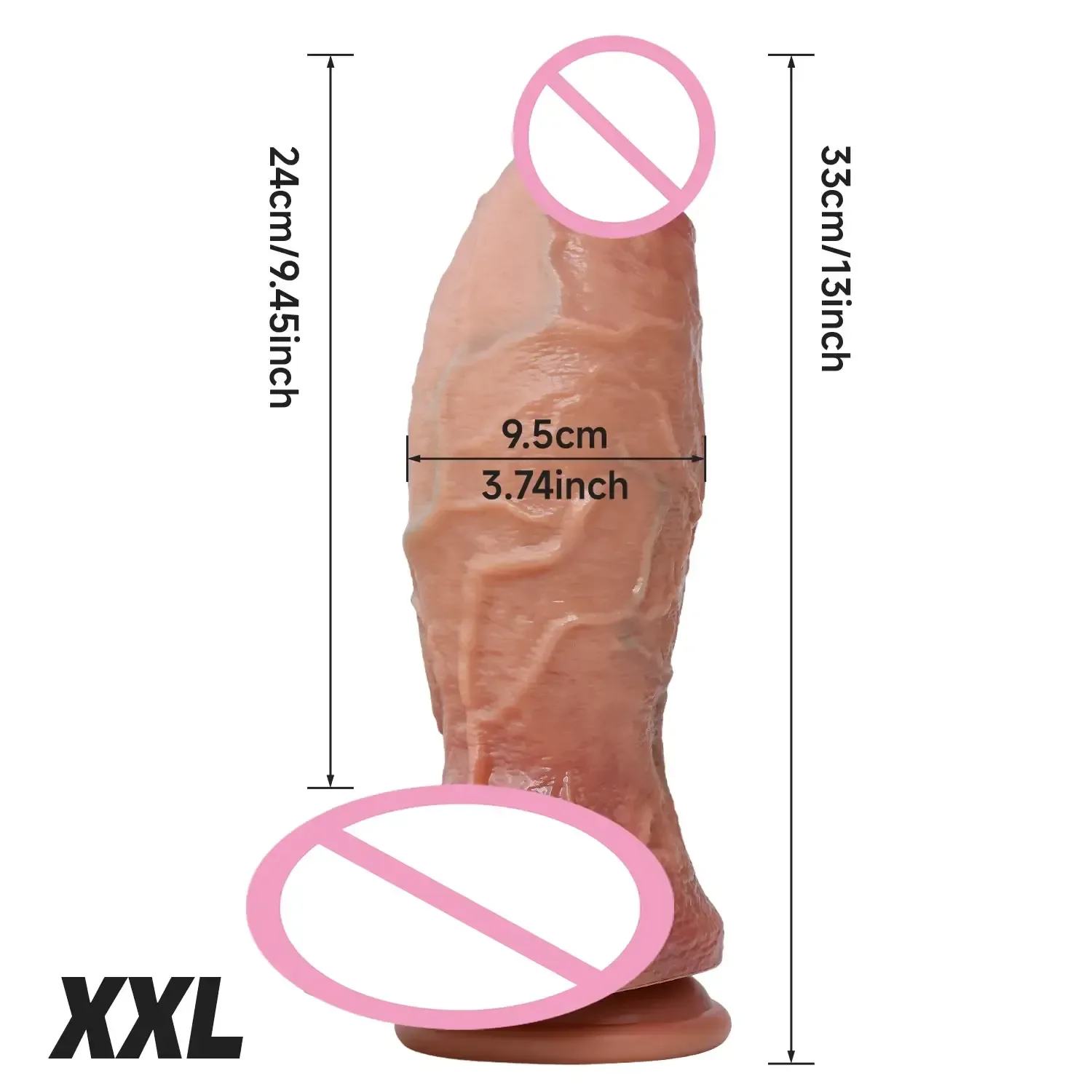 juguete anal texturizado con ventosa