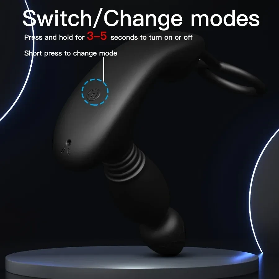 juguete anal vibracion multiple silicona medica