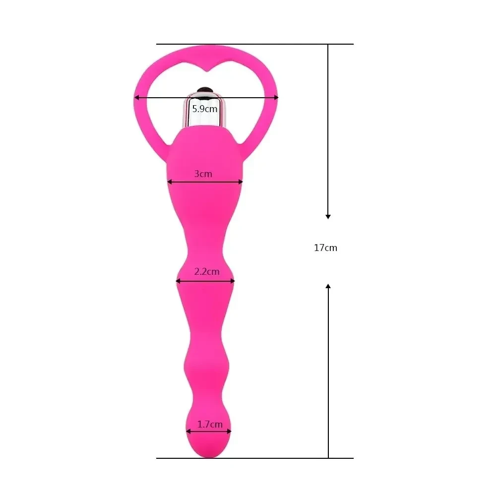 juguete anal vibrador silicona medica perlas