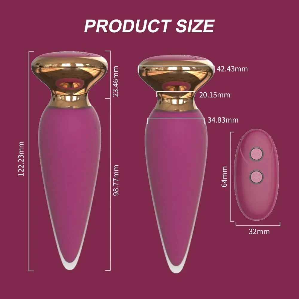 juguete anal vibratorio con masaje prostata