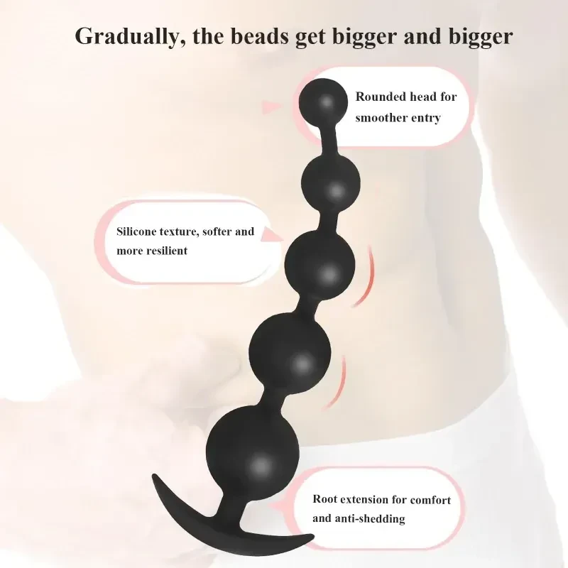 juguete anal vibratorio de silicona cuerpo seguro