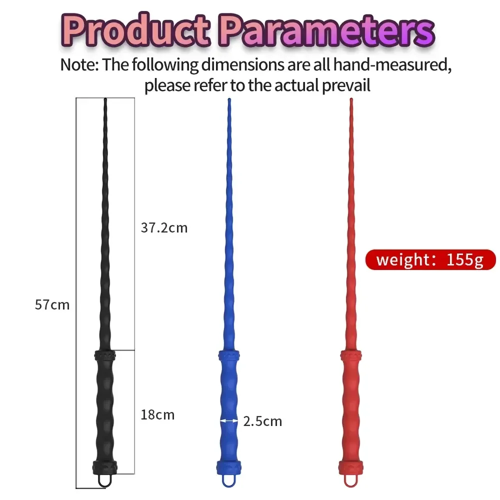 juguete bdsm latigo silicona azul