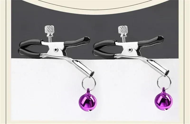 juguete bondage metalico para pezones