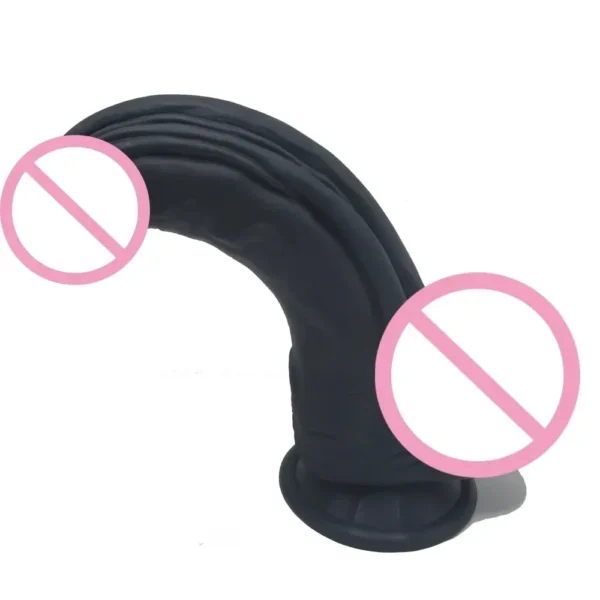 juguete erótico negro con ventosa potente