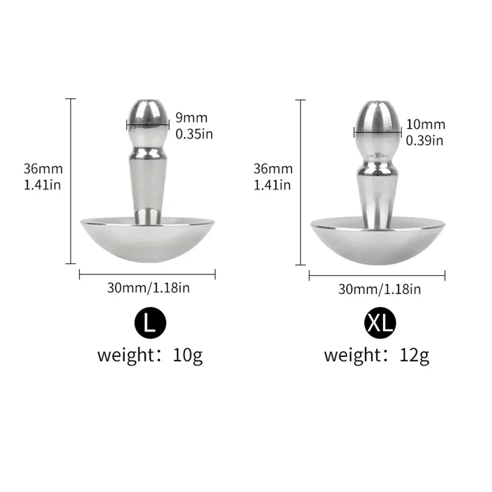 juguete pene metal acero inoxidable 7mm