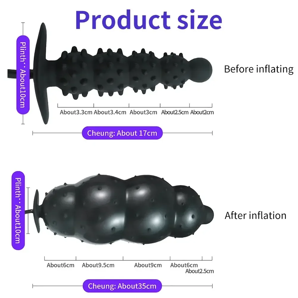 juguete sexual anal inflable