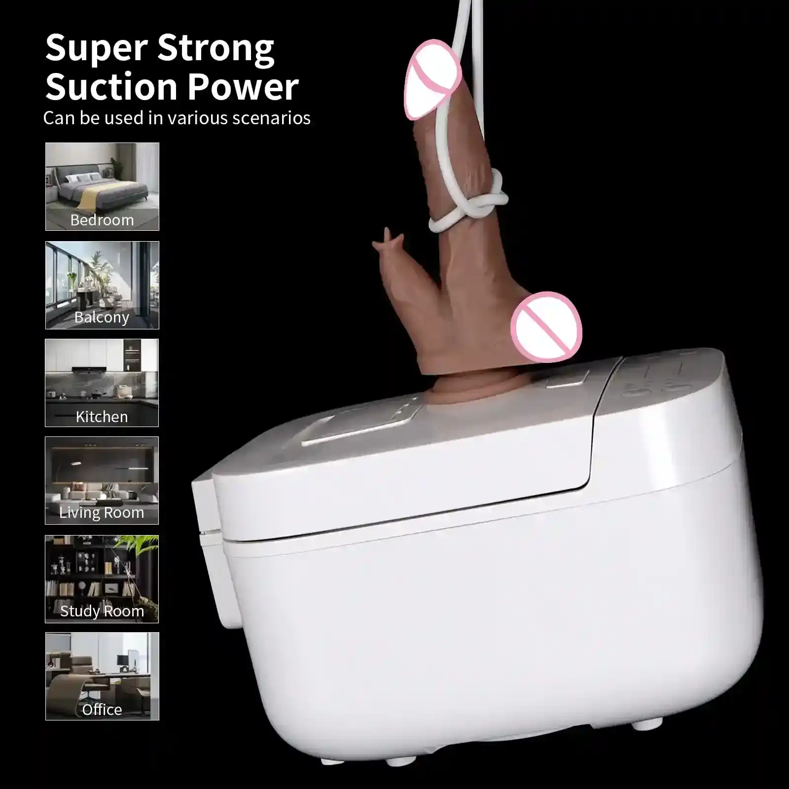 juguete sexual con lengua de silicona