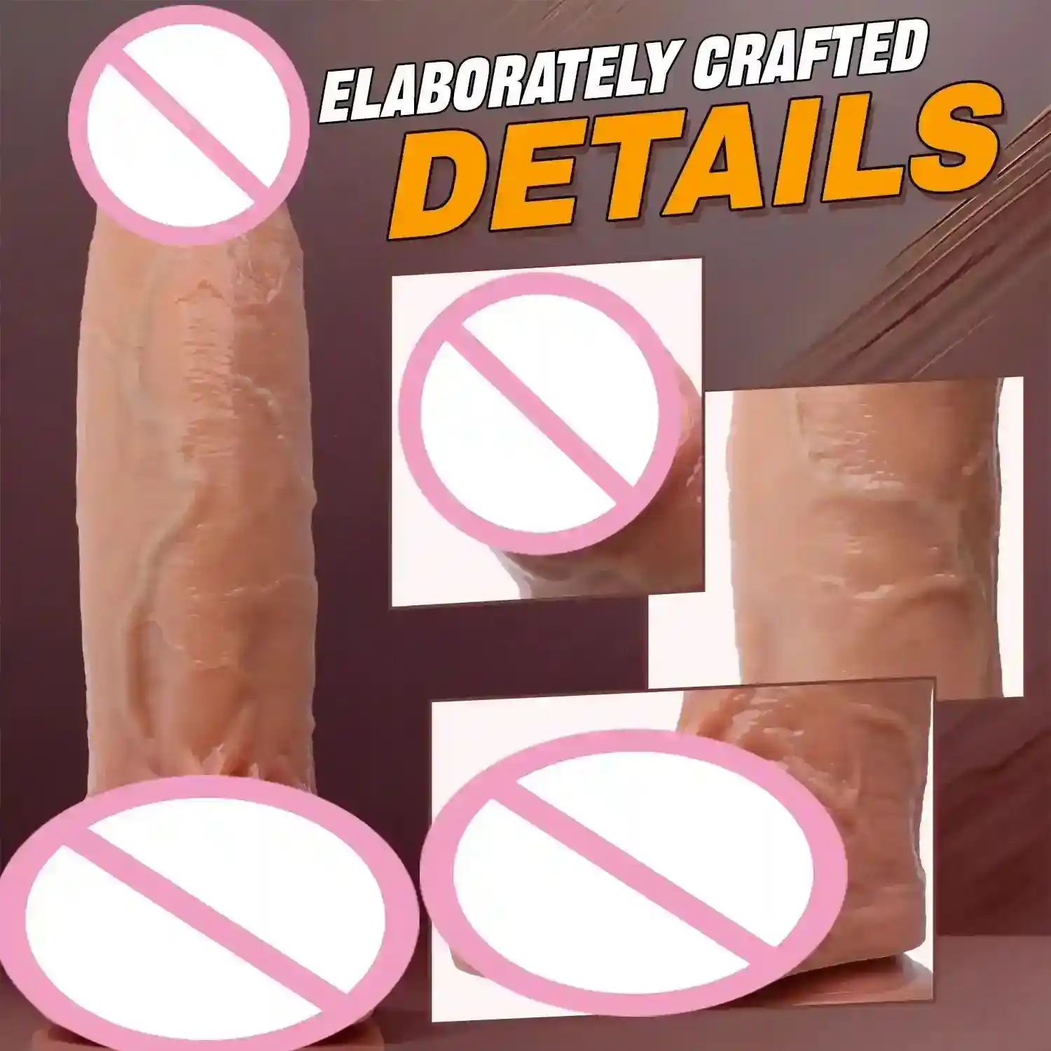 juguete sexual con prepucio realista