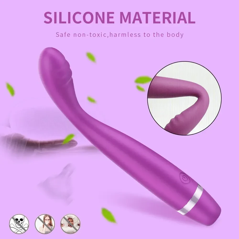 juguete sexual curvo punto g silicona