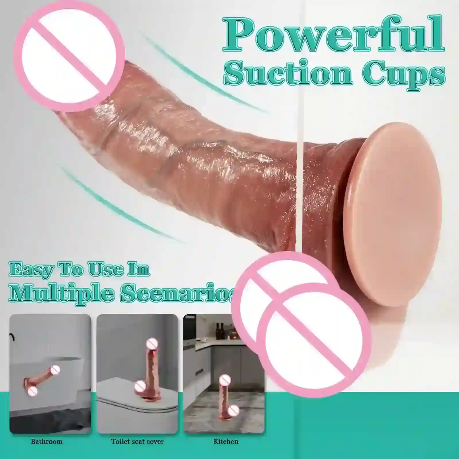 juguete sexual falico con ventosa