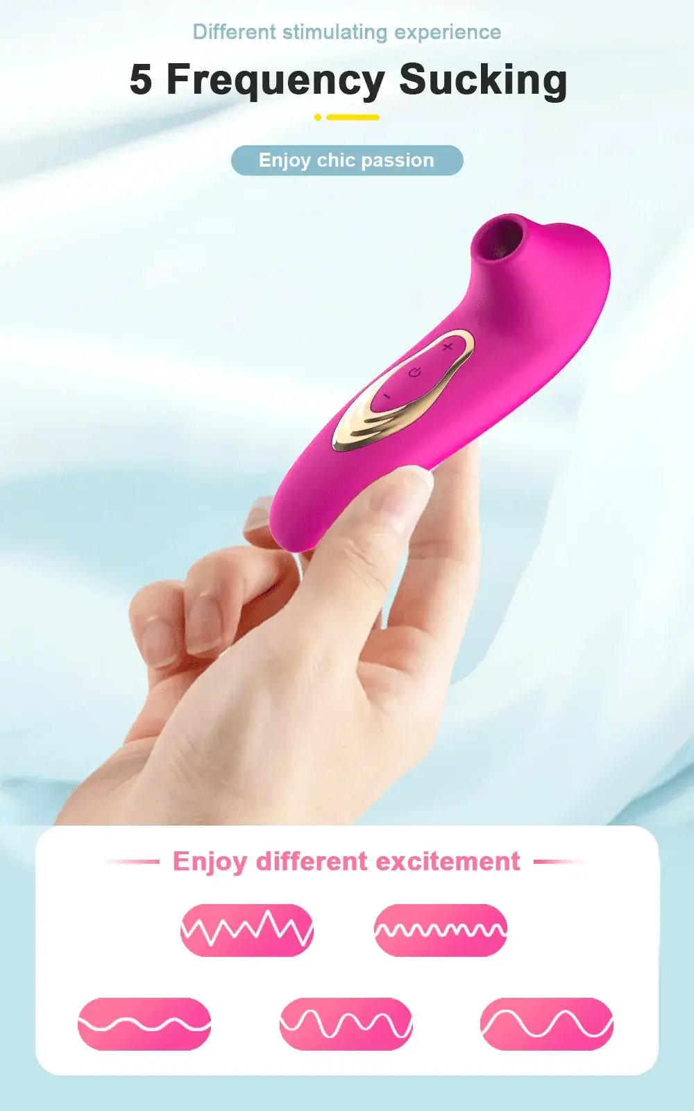 juguete sexual femenino con succion