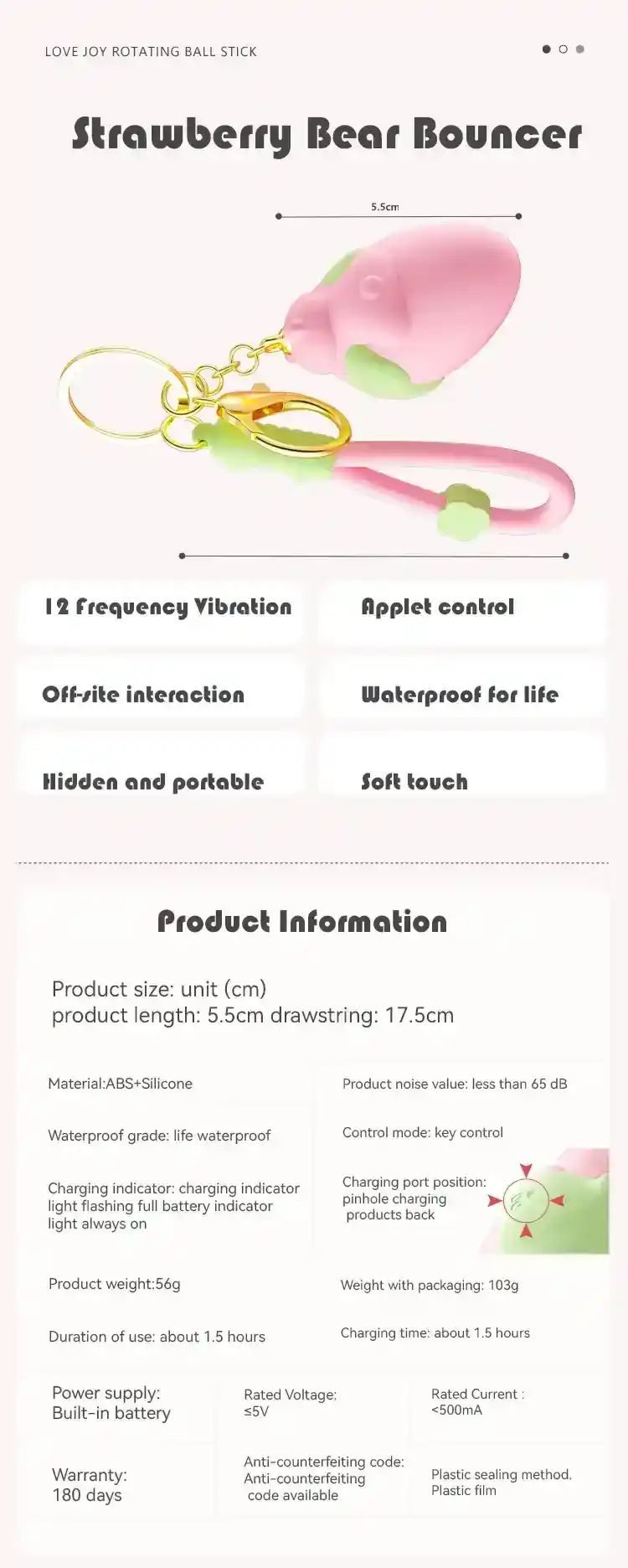 juguete sexual fresa silicona recargable