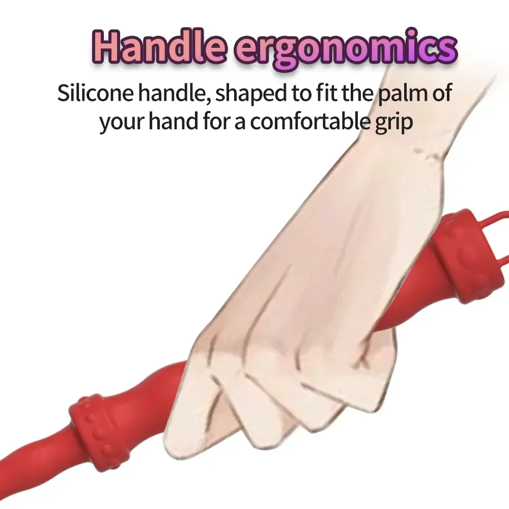 juguete sexual latigo silicona roja