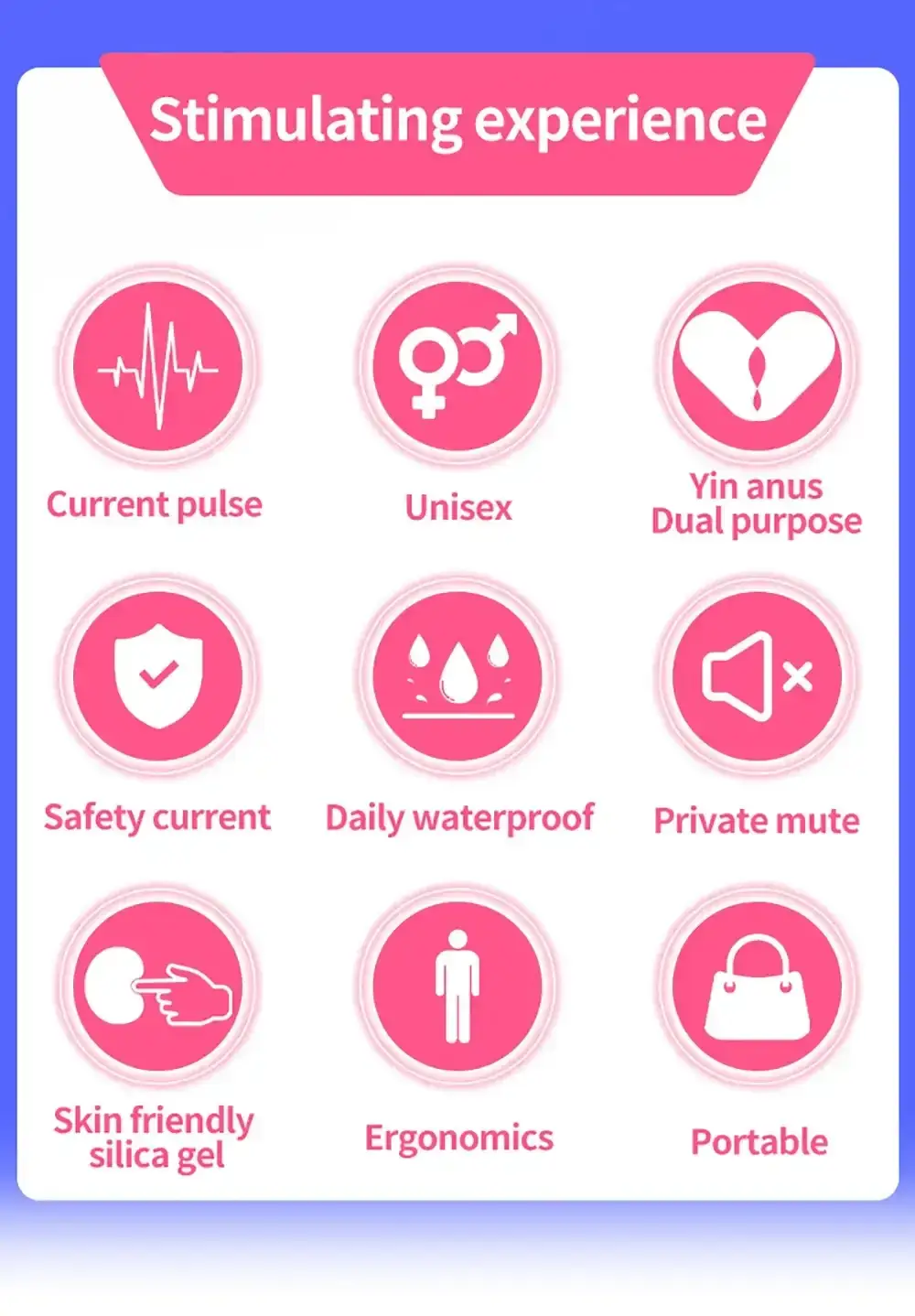 juguete sexual masculino con electro pulsos